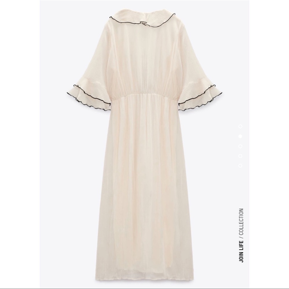 Zara Ruffled Midi Dress - Picture 2 of 6